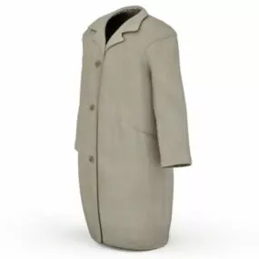 Fashion Topcoat For Men 3d model