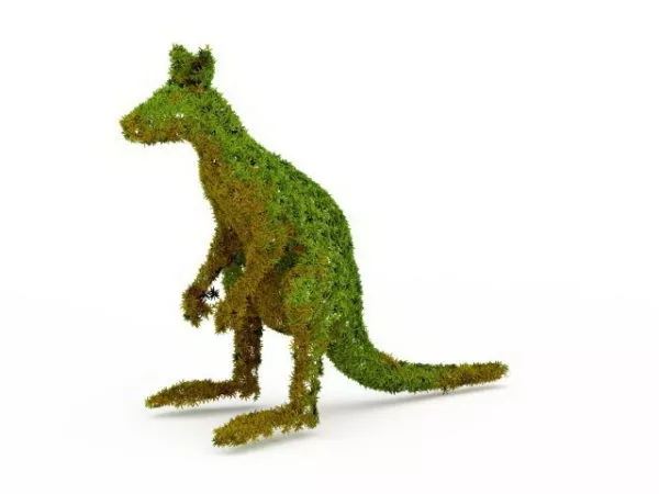 Garden Topiary Kangaroo 3d model Garden Topiary Kangaroo 3d model