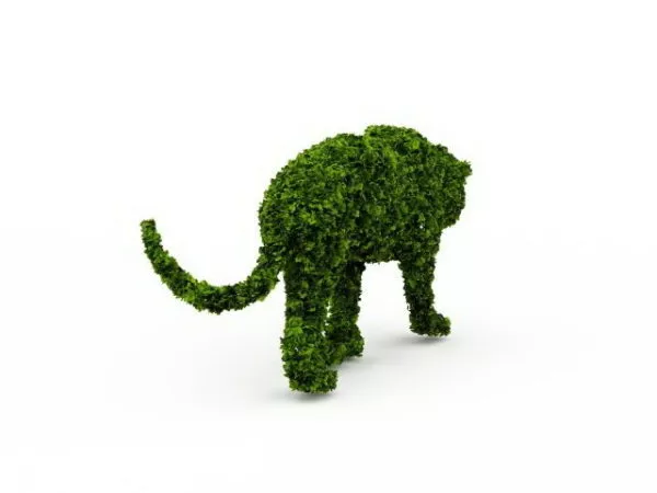 Garden Topiary Lion 3d model Garden Topiary Lion 3d model