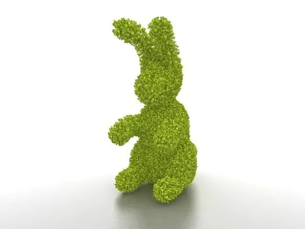 Topiary Rabbit Garden Decoration 3d model Topiary Rabbit Garden Decoration 3d model