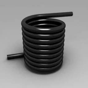 Industrial Torsion Spring 3d model