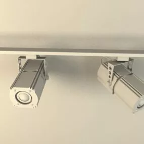 Studio Track Lighting Spotlight 3d model