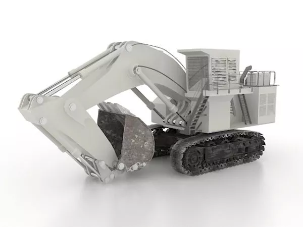 Construction Track Excavator 3d model Construction Track Excavator 3d model