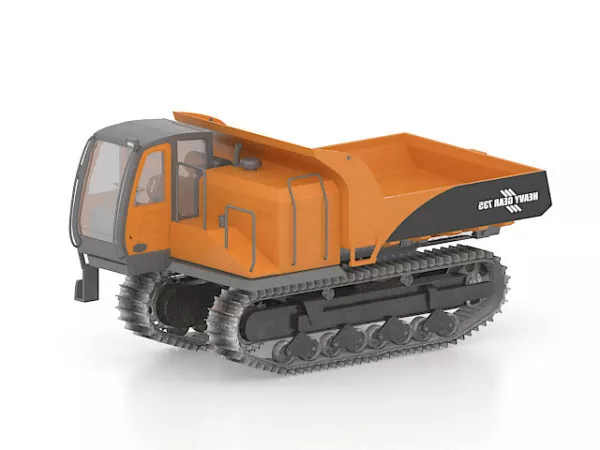 Old Tractor Machine 3d model