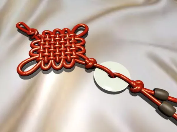 Traditional Chinese Knot Talisman 3d model Traditional Chinese Knot Talisman 3d model