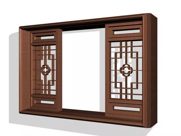 Traditional Wooden Chinese Style Window 3d model Traditional Wooden Chinese Style Window 3d model