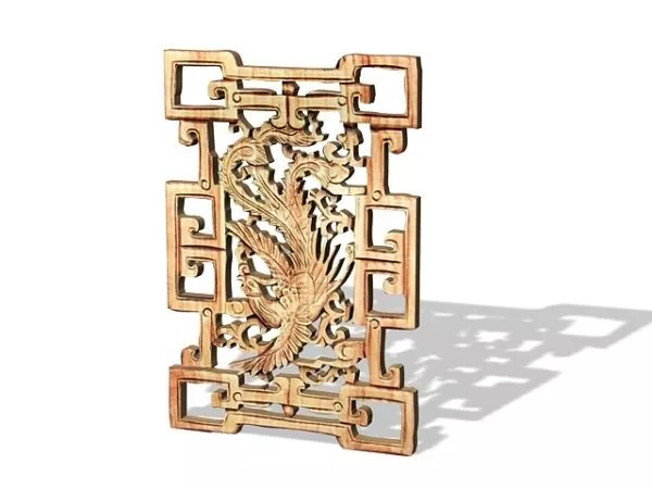 Traditional Chinese Carved Window 3d model Traditional Chinese Carved Window 3d model