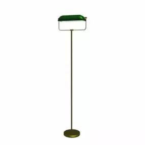 Brass Floor Lamp Design 3d model