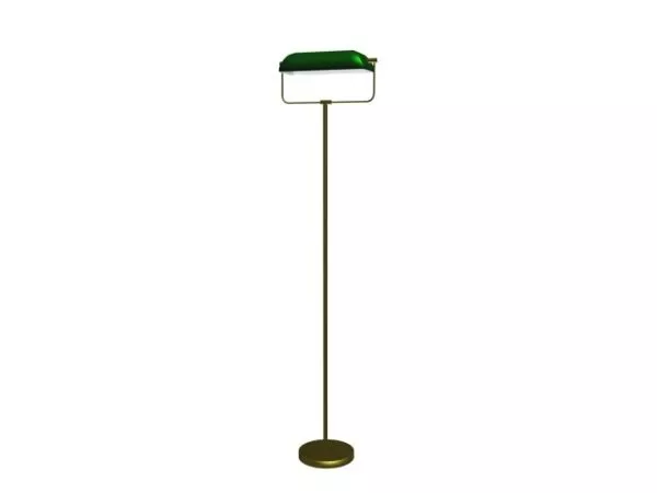 Brass Floor Lamp Design 3d model Brass Floor Lamp Design 3d model