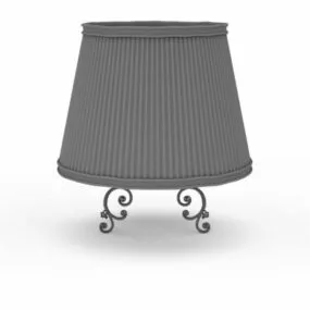 Traditional Lamp Big Shade 3d model