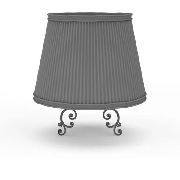 Traditional Lamp Big Shade 3d model Traditional Lamp Big Shade 3d model