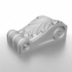 Traditional Decoration Pilaster Corbel 3d model