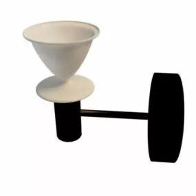 Black Antique Wall Sconce 3d model