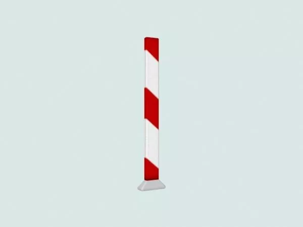 Road Traffic Caution Pole 3d model Road Traffic Caution Pole 3d model