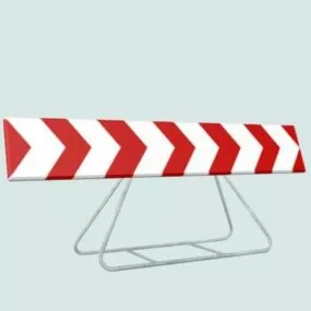 Street Traffic Mandatory Warning Sign 3d model