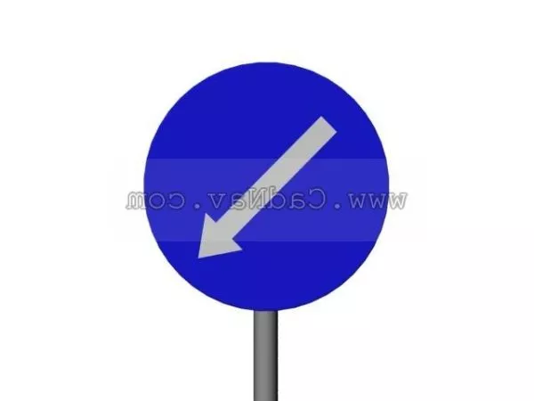 Traffic Sign Triangle Sign 3d model