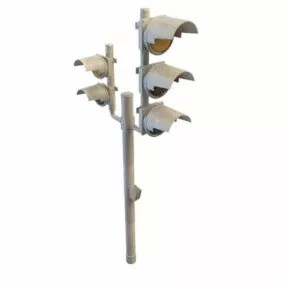 City Traffic Signal Lights 3d model