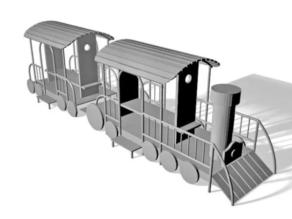 Wooden Swing 3d model