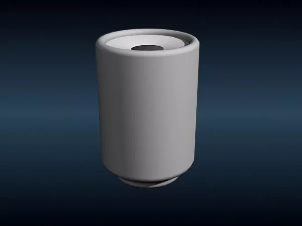 Medical Plastic Dustbin 3d model
