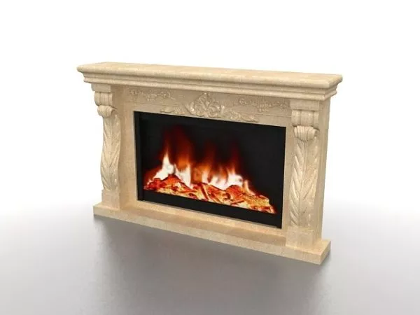 Antique Home Fireplace 3d model Antique Home Fireplace 3d model