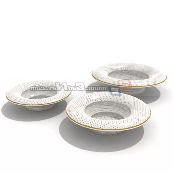 Dinnerware Set With Utensil 3d model