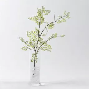 Tree Branch Vase Minimalist Style 3d model