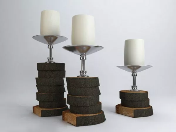 Star Shaped Candle 3d model