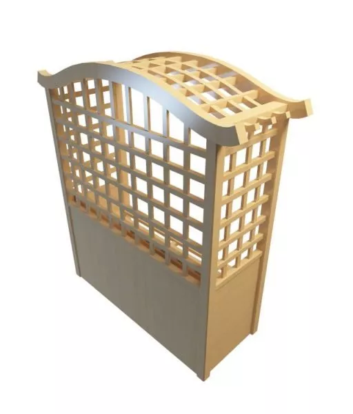 Trellis Wooden Bench Furniture 3d model Trellis Wooden Bench Furniture 3d model