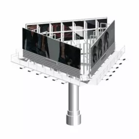 Street Triangle Billboard 3d model