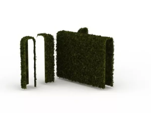 Trimmed Hedge Garden Pieces 3d model Trimmed Hedge Garden Pieces 3d model