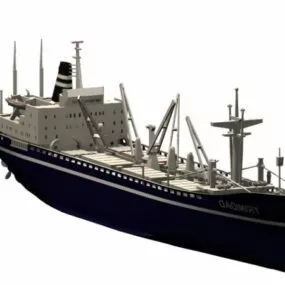 Watercraft Trinidad Cargo Ship 3d model
