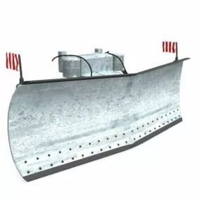 City Snow Plow Truck 3d model
