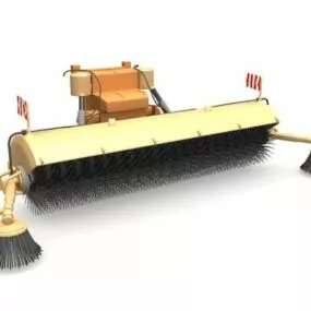 City Street Sweeper Truck 3d model