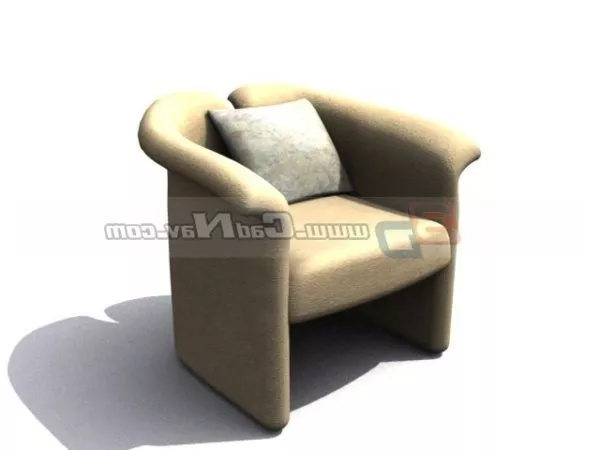 Leather Tub Chair Sofa 3d model Leather Tub Chair Sofa 3d model