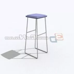 Modern Tube Bar Stool 3d model
