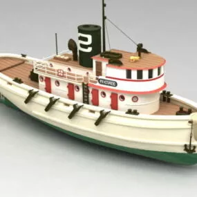Tugboat 3d model