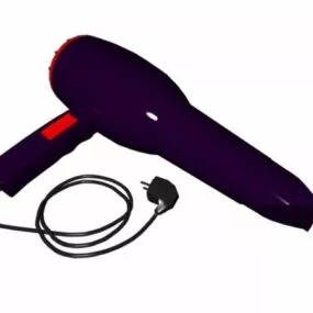 Beauty Salon Turbo Power Hair Dryer 3d model
