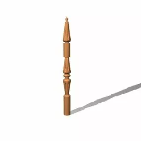 Stair Turned Baluster 3d model