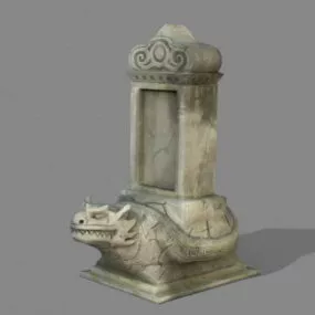 Turtle Monument Statue 3d model