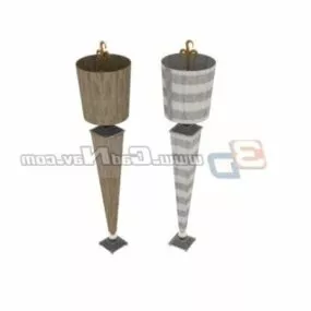 Twin Towers Design Desk Lamp 3d model