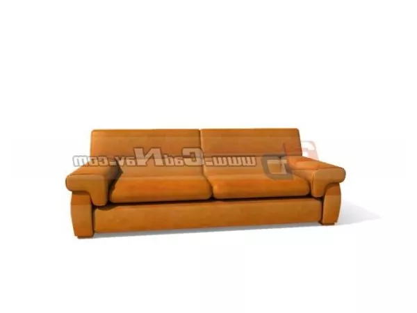 Two Seats Leather Lounge Sofa Furniture 3d model Two Seats Leather Lounge Sofa Furniture 3d model