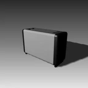 Two Slot Toaster For Kitchen 3d model
