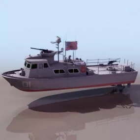 Watercraft Us Army Patrol Yacht 3d model