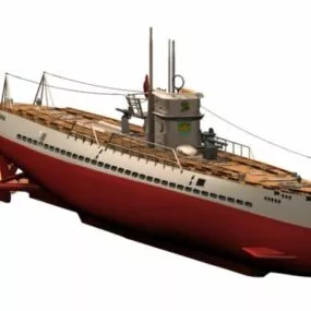Uss Watercraft Argonaut V Boat Submarine 3d model