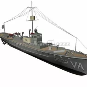 Uss Casco Catapult Training Watercraft 3d model