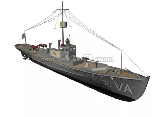 Uss Casco Catapult Training Watercraft 3d model Uss Casco Catapult Training Watercraft 3d model