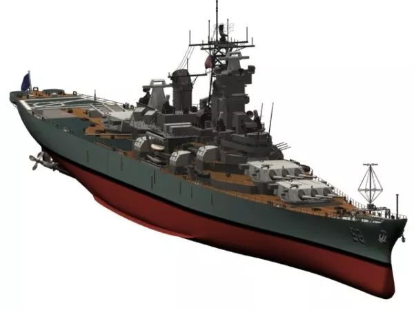 Battleship Bismarck 3d model