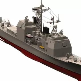 Watercraft Uss Valley Forge Cruiser 3d model