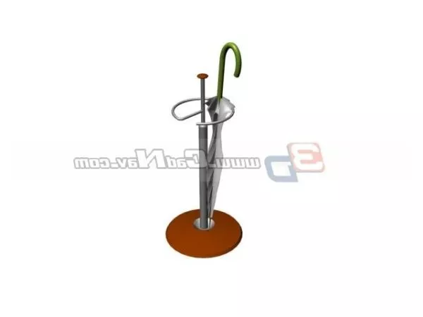 Umbrella With Stand 3d model Umbrella With Stand 3d model