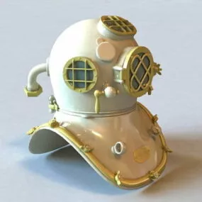 Scuba Diving Helmet 3d model